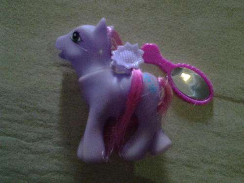 Lovely horse, perfect for my little pony party, 7cm, perfect party favor, prple