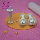 Fondant small tiny star plunger Cutter4 piece