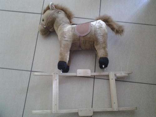 Brown rocking horse