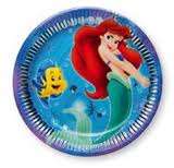Mermaid Ariel Paper Plates