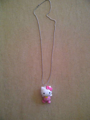 Hello Kitty Large 3d Pendant on chain