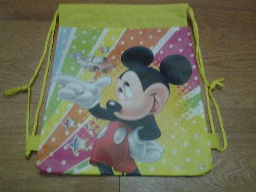 Mickey and minnie mouse string bag