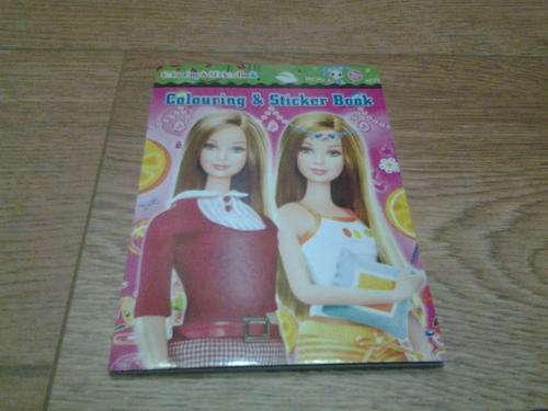 A6 Barbie Small sticker book and colouring book, great for party favors