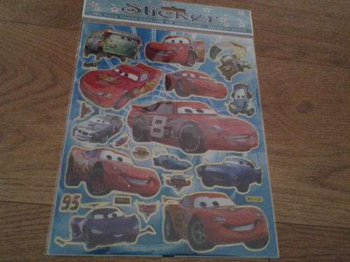 Cars mcqueen sticker sheet