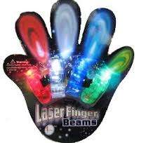Laser finger beams, set of 4