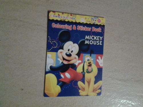Small minnie mouse sticker and colouring book