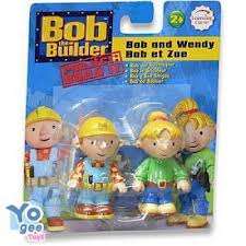 Tomy Bob the builder and Wendy figurine pack, 7cm, perfect for cake toppers