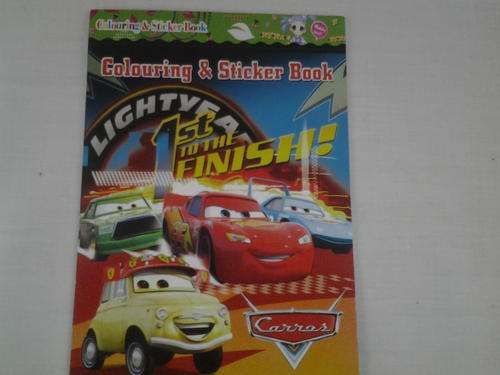 Cars mcqueen colouring and sticker book, small, great for party favors