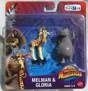 Madagascar,  Melman and Gloria figurines perfect to use as caketoppers