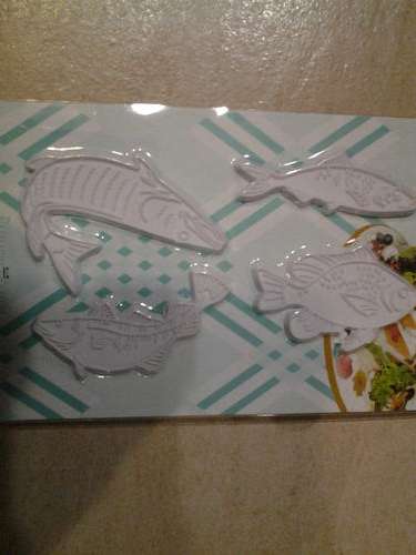 Fondant embosser fish