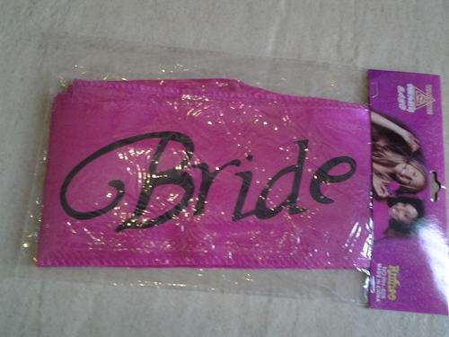 Sash: Bride to be