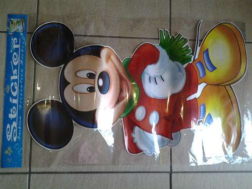 XL Mickey and Minnie mouse wall sticker, Ideal for party decor +-85cm