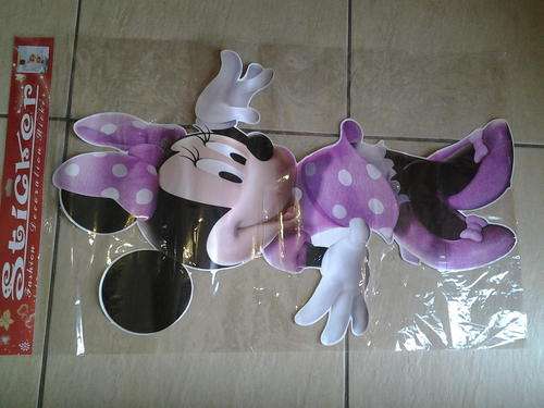 XL Mickey and Minnie mouse wall sticker, Ideal for party decor +-85cm