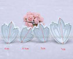 Tulip flower Fondant plunger Cutter NB: Only 3 piece