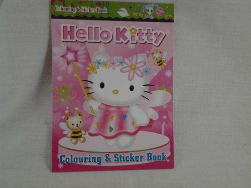 A6 hello kitty Small sticker book and colouring book, great for party favors