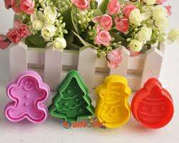 Christmas fondant plunger Cutter, 5cm