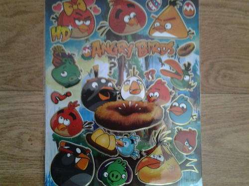 Angry bird  sticker sheet