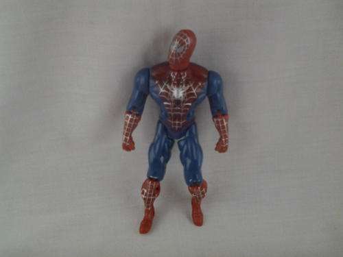 Plastic spiderman toy, perfect to use as cake toppers, 13cm