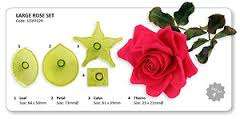 Fondant large rose cutter