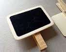 Small chalk black board with peg, 7x5cm was R5 now R3