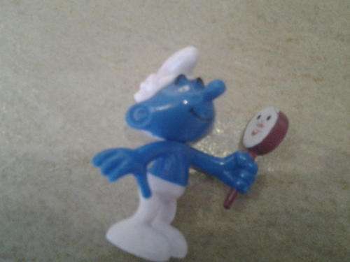 smurf figurine 5cm, perfect for caketopper
