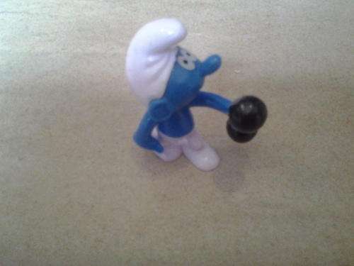 smurf figurine 5cm, perfect for caketopper