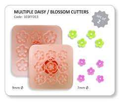 Multiple daisy blossom fondant cutter , 4 piece