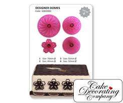 Designer domes fondant cutter , 4 piece