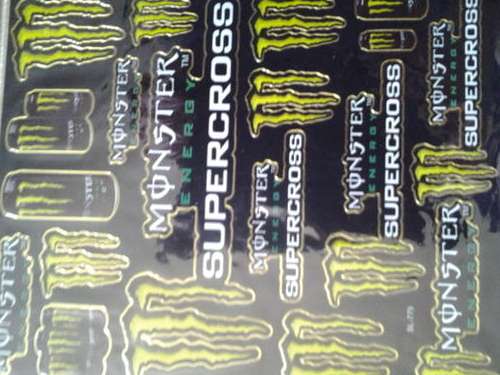 Monster energy drink sticker sheet