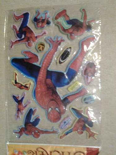 Spiderman puffy stickers