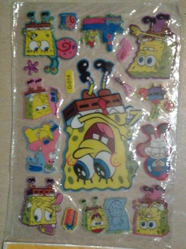 Spongebob puffy stickers
