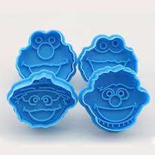Sesame street Fondant plunger cookie Cutter