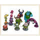 10 piece Monster university plastic figurines, perfect as cake toppers, Sulley and friends