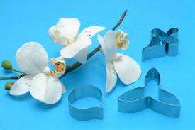 Metal Fondant moth orchid cutters, cut fun shapes from rolled fondant