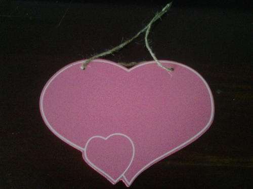 Small heart  chalk board 18x12cm