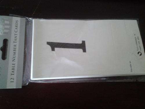12 table number tant cards