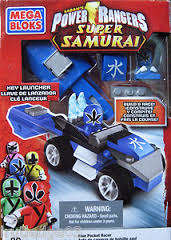 Mega blocks blue pocket racer, 5764 power rangers  Samurai