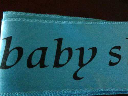 Sash: Baby shower
