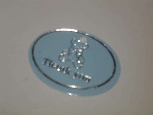12 Small thank you card boy babyshower