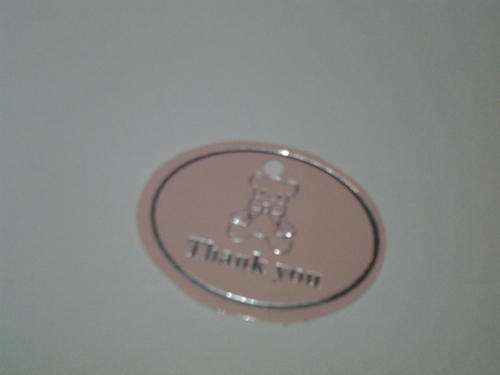 12 Small thank you card boy babyshower