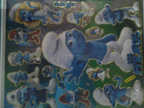 Smurf sticker sheet