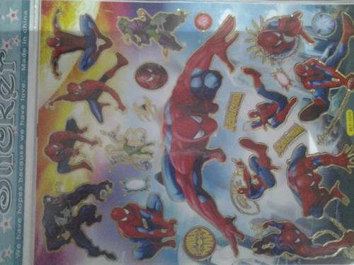 Spiderman sticker sheet