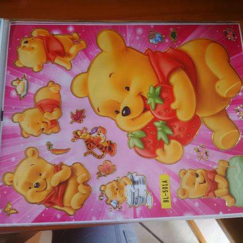 Winnie the pooh sticker sheet