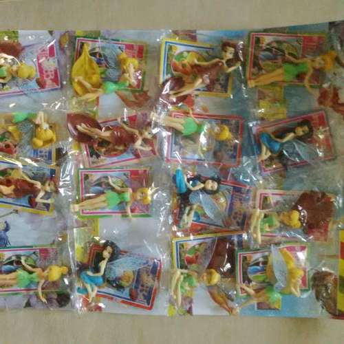 16 assorted Tinkerbel figurine, perfect to use as cake toppers, 5cm