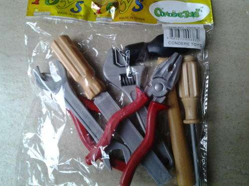 kids Plastic tool set, perfect for construction or bob the builder party