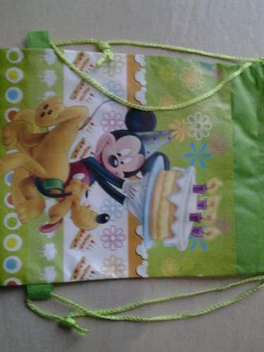 Mickey and minnie mouse string bag, was R20 now R10