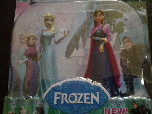 Frozen figurine set Annah and Elsa doll, can work as caketopper, 14cm