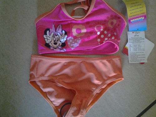 Edgars girls costume swimwear 3-4 years Minnie mouse