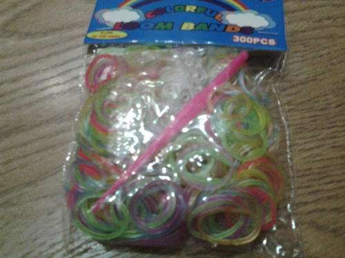 Rainbow Loom bands, 300 per packet glow in dark