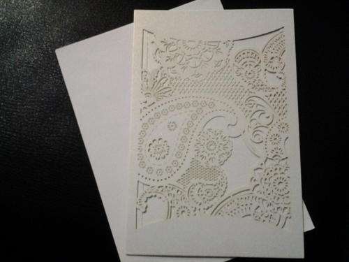 pearl wedding invitation with envelope, Do your own printing, 10 per pack, was R100 now R75